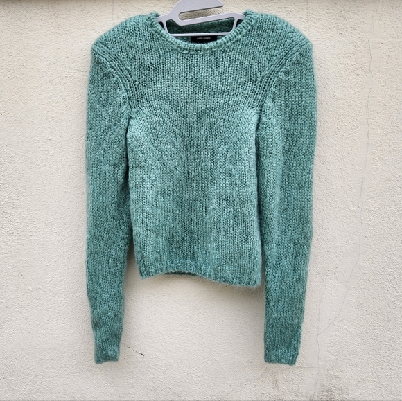 Isabel Marant Erin Seafoam Knit Wool Mohair Pullover Sweater - Picture 5 of 13